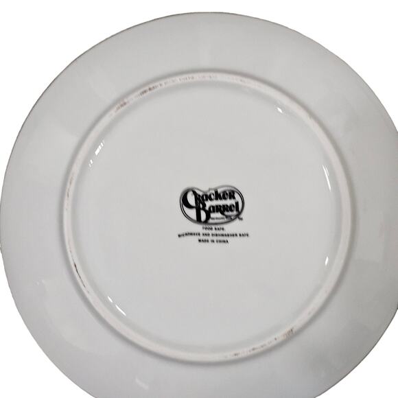 Cracker Barrel Christmas  Dessert Plates Snowman Set of‎ 4 - Picture 3 of 3